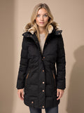 Women's Faux Fur Hooded Overcoat