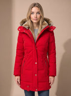 Women's Faux Fur Hooded Overcoat