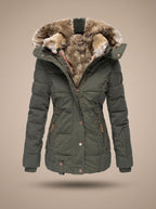 Women's Faux Fur Hooded Overcoat