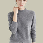 Women's Merino Wool Mock Neck Jumper