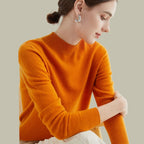 Women's Merino Wool Mock Neck Jumper