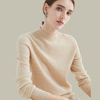 Women's Merino Wool Mock Neck Jumper