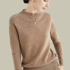 Women's Merino Wool Mock Neck Jumper