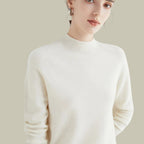Women's Merino Wool Mock Neck Jumper