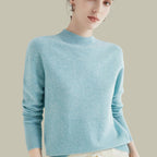 Women's Merino Wool Mock Neck Jumper