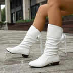 Women's Slouchy Lace-Up Ankle Boots