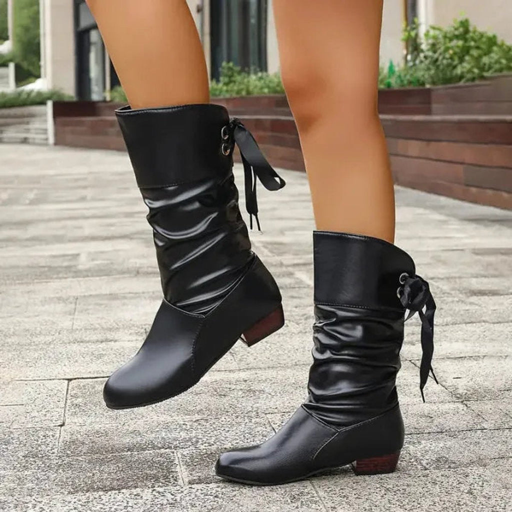 Women's Slouchy Lace-Up Ankle Boots