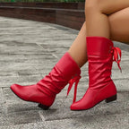 Women's Slouchy Lace-Up Ankle Boots