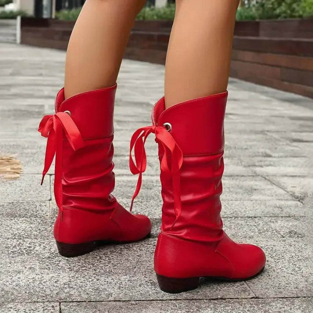 Women's Slouchy Lace-Up Ankle Boots