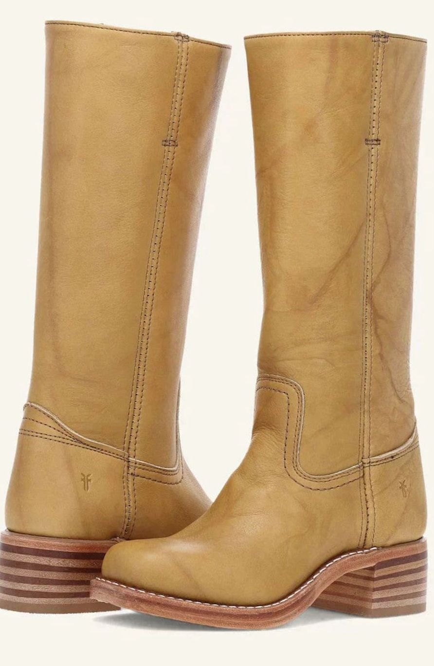 Women's Western Stacked-Heel Mid-Calf Boots