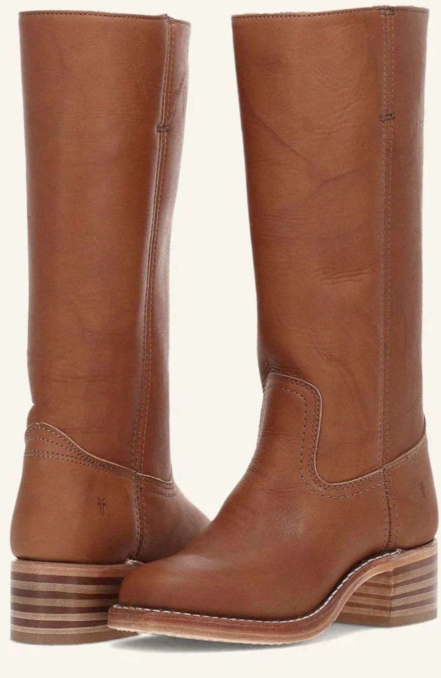 Women's Western Stacked-Heel Mid-Calf Boots