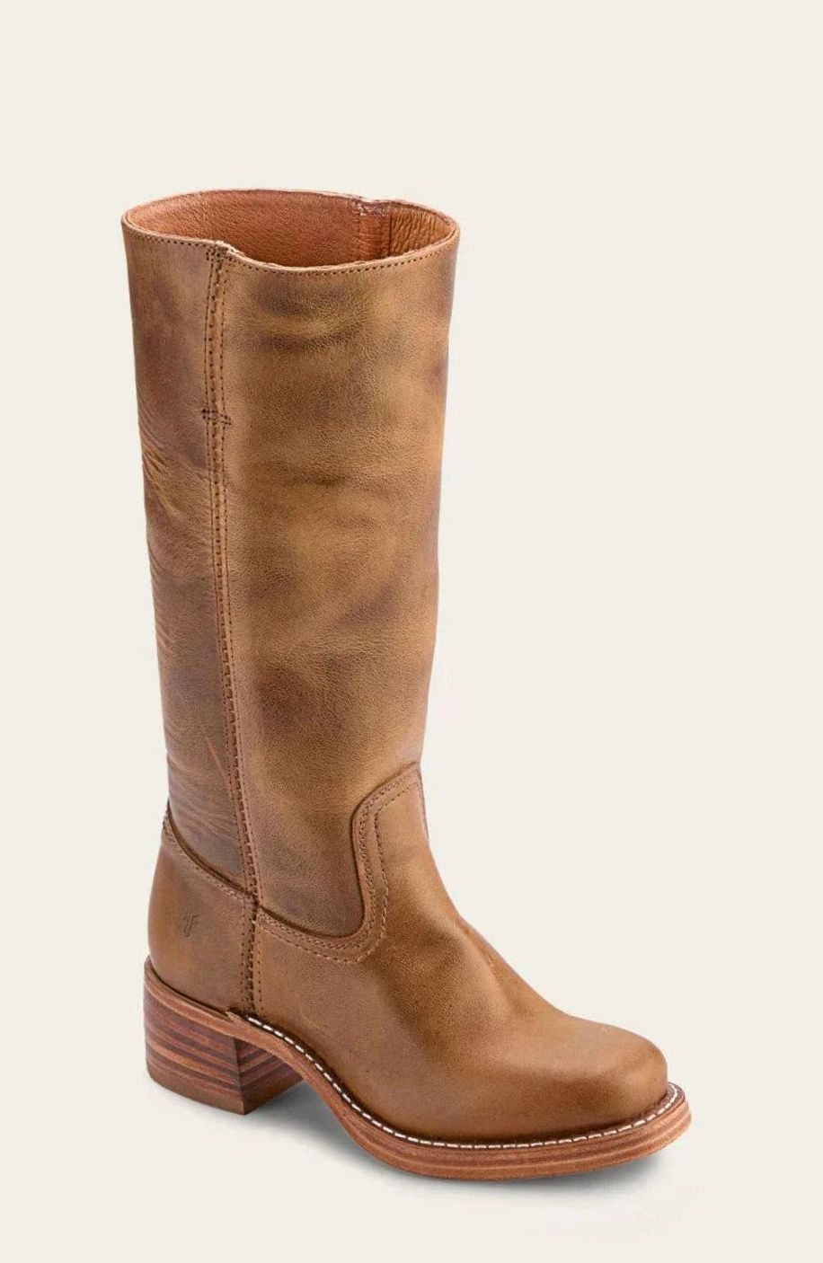 Women's Western Stacked-Heel Mid-Calf Boots
