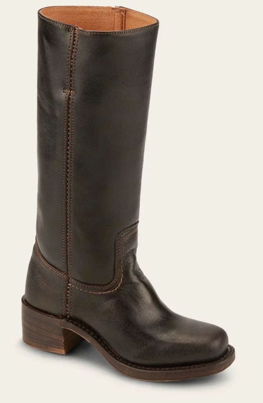 Women's Western Stacked-Heel Mid-Calf Boots