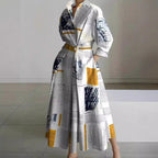 Women's Collared Wrap Maxi Dress