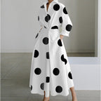 Women's Collared Wrap Maxi Dress