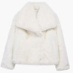 Women's Cropped Faux Fur Jacket