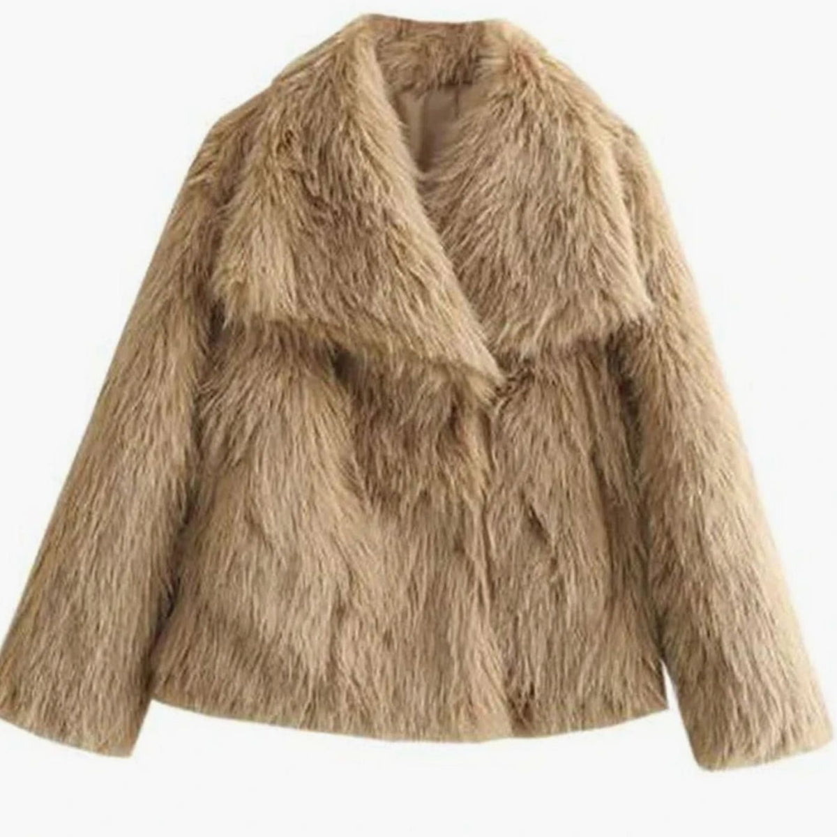 Women's Cropped Faux Fur Jacket