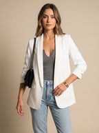Women's Mid-Length Lapel Blazer