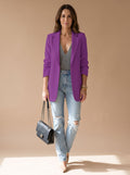 Women's Mid-Length Lapel Blazer