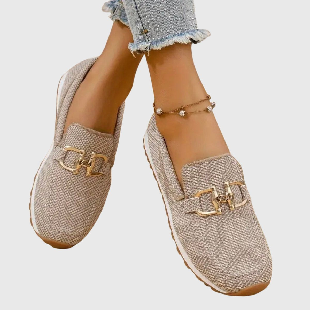 Women's Memory-Foam Slip-On Loafer Trainers