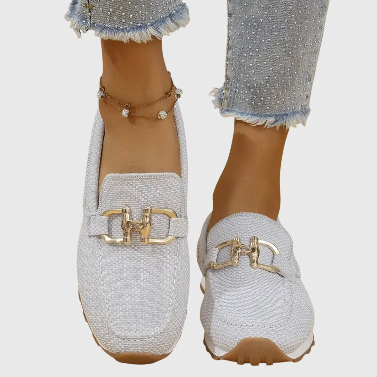 Women's Memory-Foam Slip-On Loafer Trainers