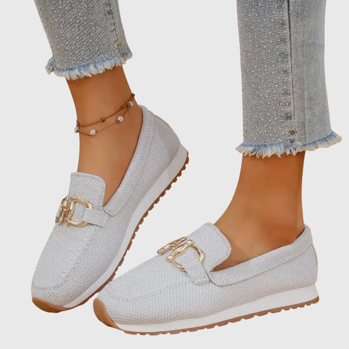 Women's Memory-Foam Slip-On Loafer Trainers