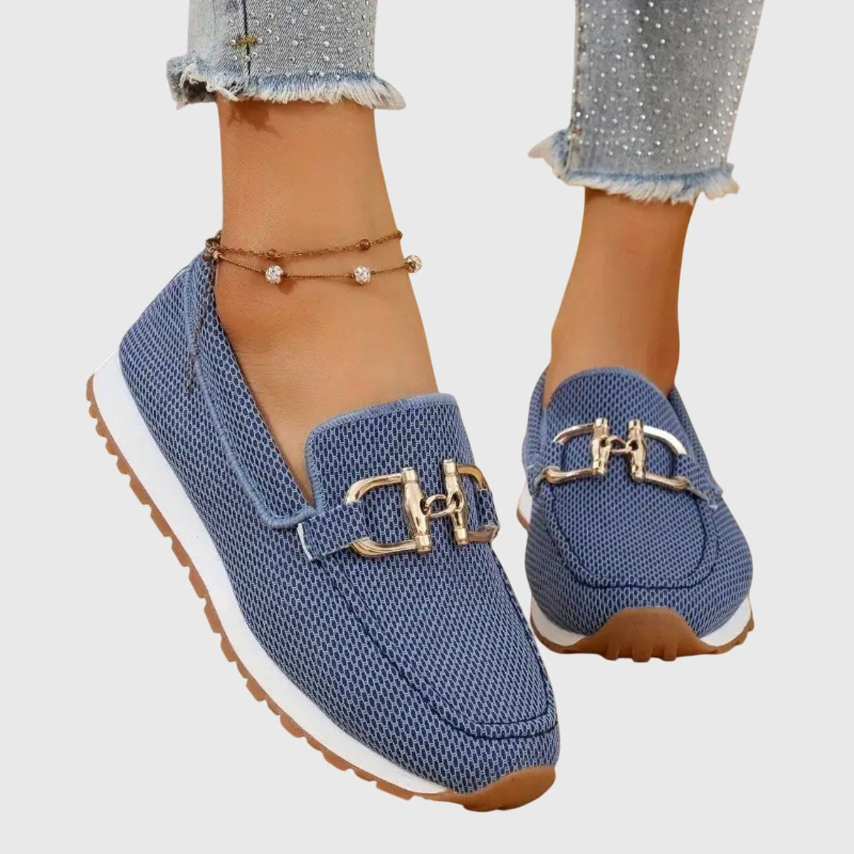 Women's Memory-Foam Slip-On Loafer Trainers