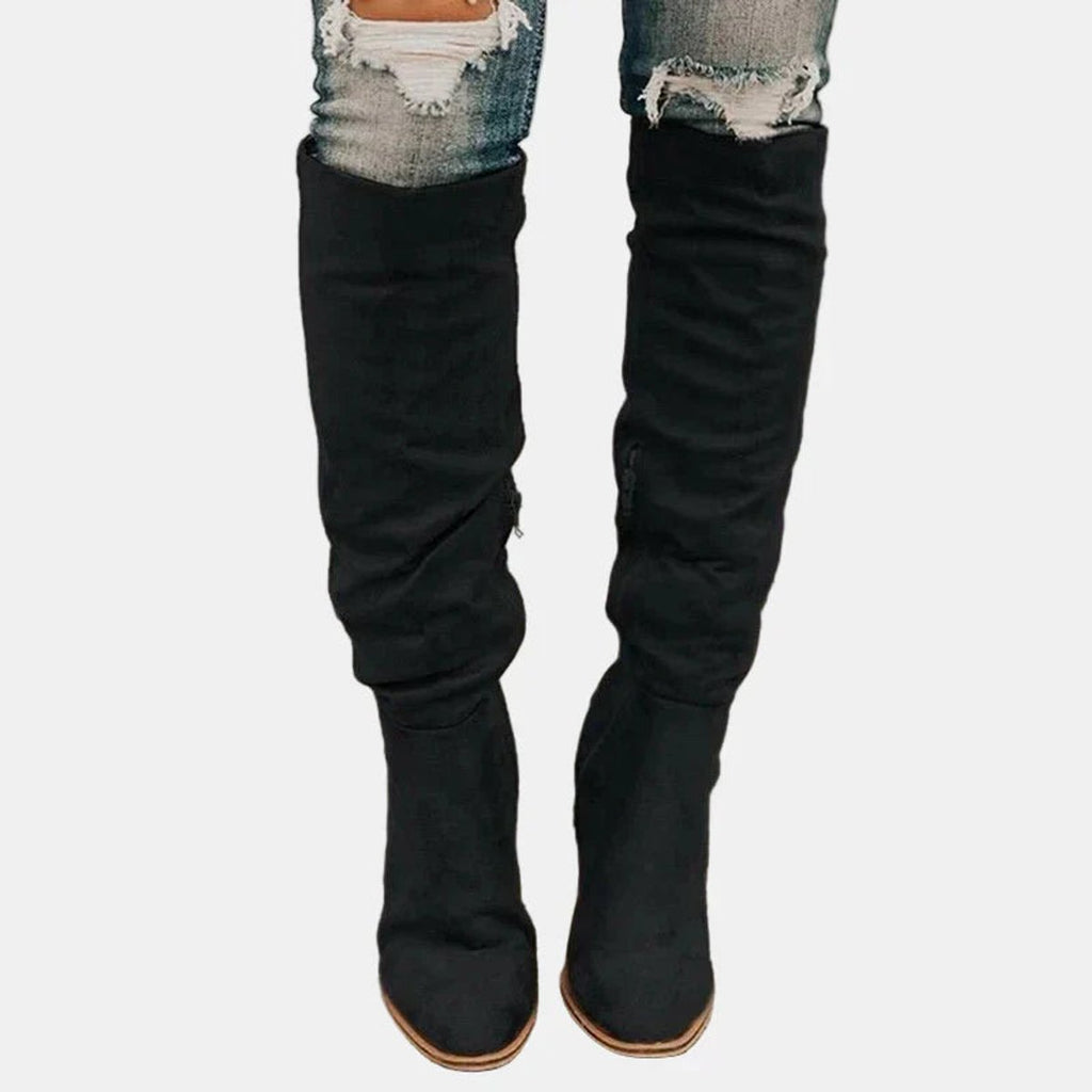 Women's Over-the-Knee Block Heel Boots