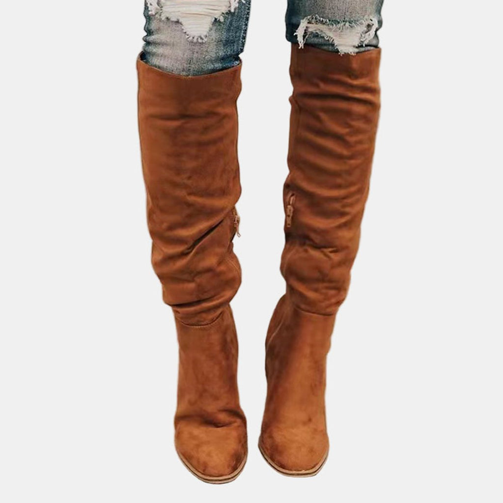 Women's Over-the-Knee Block Heel Boots