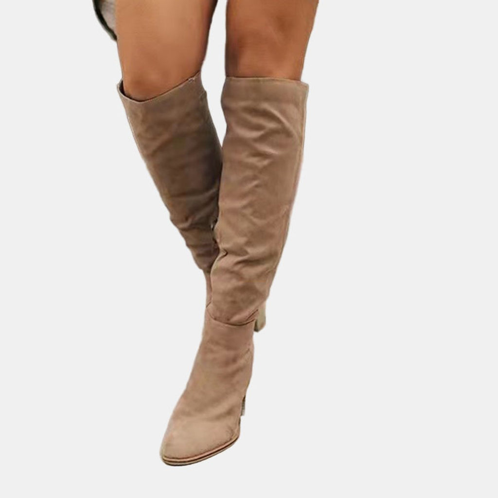 Women's Over-the-Knee Block Heel Boots