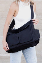 Women's Oversized Canvas Crossbody Bag