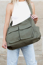 Women's Oversized Canvas Crossbody Bag