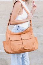 Women's Oversized Canvas Crossbody Bag