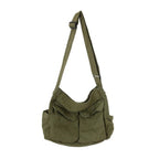 Women's Oversized Canvas Crossbody Bag