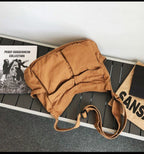 Women's Oversized Canvas Crossbody Bag