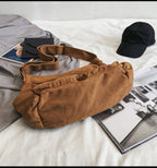 Women's Oversized Canvas Crossbody Bag
