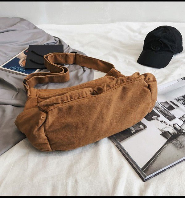 Women's Oversized Canvas Crossbody Bag