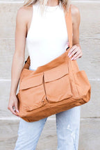 Women's Oversized Canvas Crossbody Bag