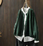 Women's Button-Front Oversized Cardigan