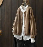 Women's Button-Front Oversized Cardigan