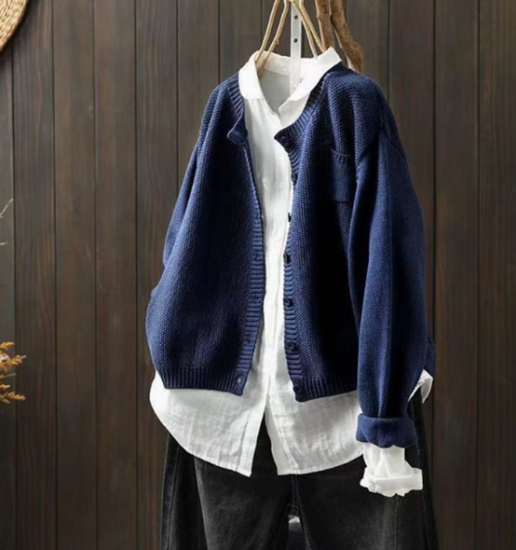 Women's Button-Front Oversized Cardigan