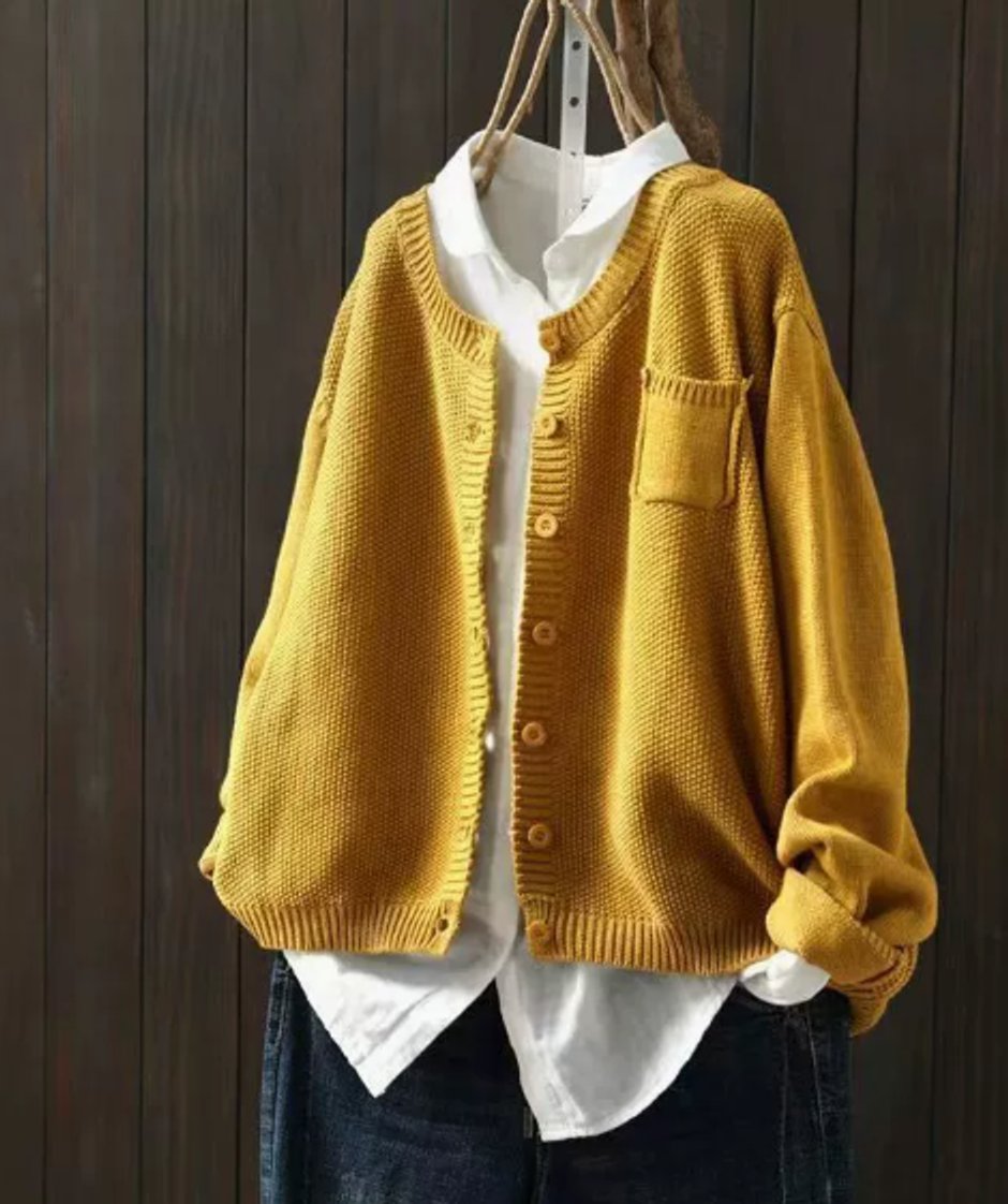 Women's Button-Front Oversized Cardigan