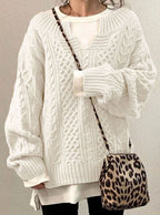 Women's Cable Knit Oversized Jumper