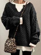 Women's Cable Knit Oversized Jumper