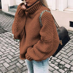 Women's Chunky Oversized Roll Neck Jumper