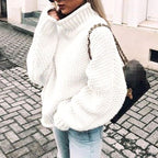 Women's Chunky Oversized Roll Neck Jumper