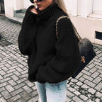 Women's Chunky Oversized Roll Neck Jumper