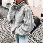 Women's Chunky Oversized Roll Neck Jumper