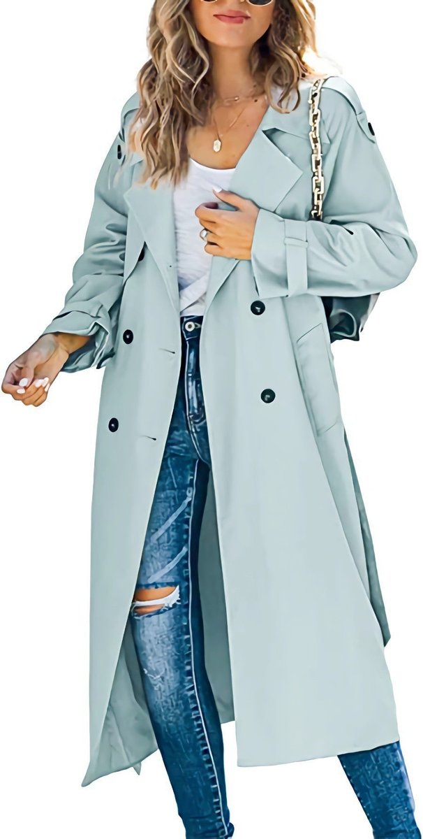 Women's Belted Longline Overcoat
