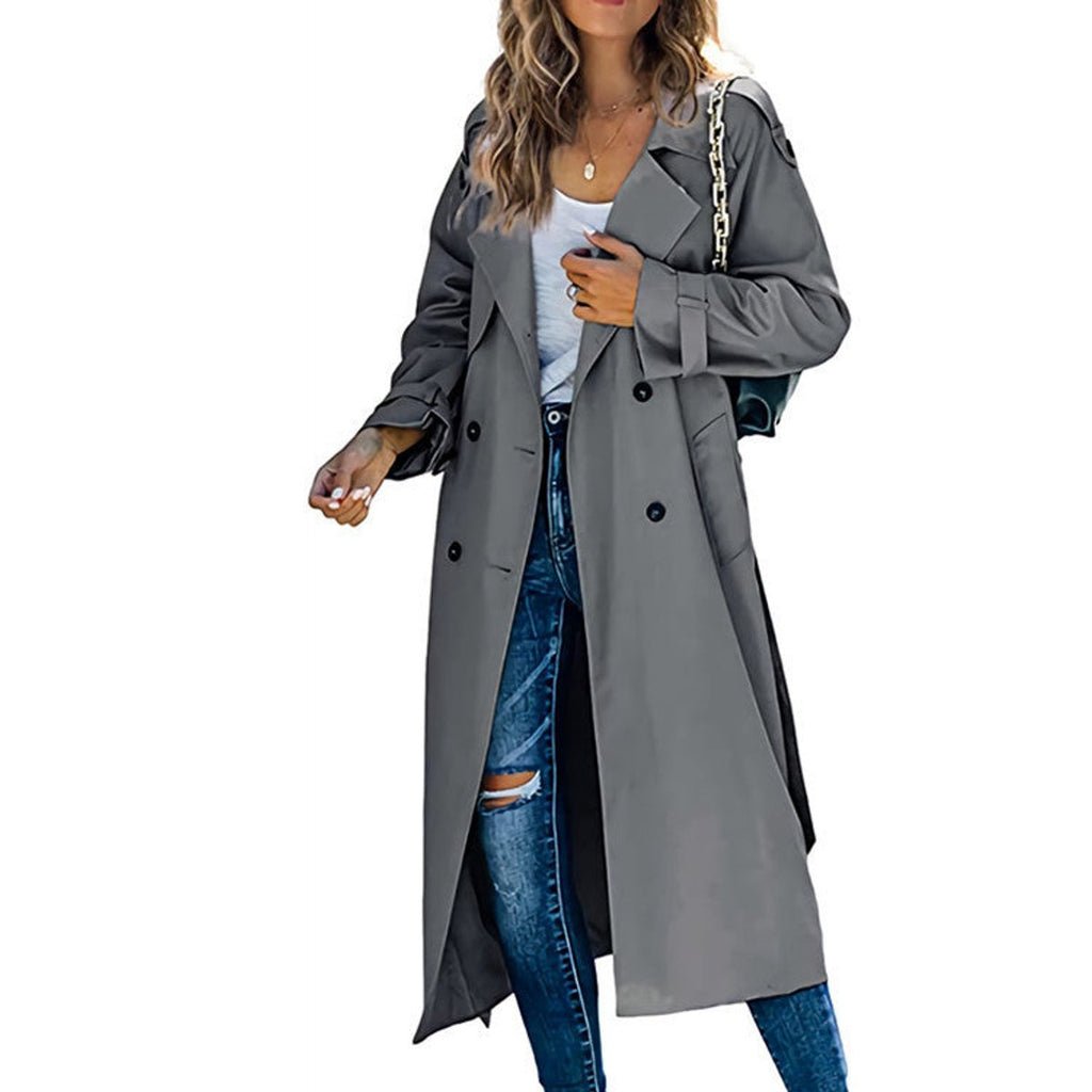 Women's Belted Longline Overcoat
